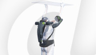 Exo skeleton that lightens overhead work