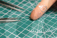 Sticker warns of post surgical problems in patients 