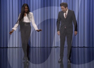 Naomi Campbell tap dances
