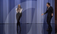 Naomi Campbell tap dances