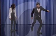 Naomi Campbell tap dances