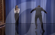 Naomi Campbell tap dances