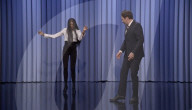 Naomi Campbell tap dances