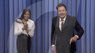 Naomi Campbell tap dances