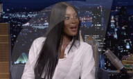Naomi Campbell tap dances