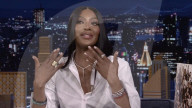Naomi Campbell tap dances