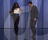Naomi Campbell tap dances