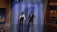 Naomi Campbell tap dances