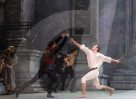 Rehearsal of Northern Ballet's Romeo & Juliet at the Leeds Grand Theatre, Leeds, UK.
