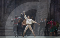 Rehearsal of Northern Ballet's Romeo & Juliet at the Leeds Grand Theatre, Leeds, UK.