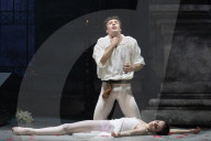Rehearsal of Northern Ballet's Romeo & Juliet at the Leeds Grand Theatre, Leeds, UK.