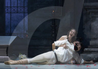 Rehearsal of Northern Ballet's Romeo & Juliet at the Leeds Grand Theatre, Leeds, UK.