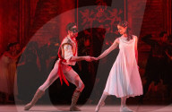Rehearsal of Northern Ballet's Romeo & Juliet at the Leeds Grand Theatre, Leeds, UK.