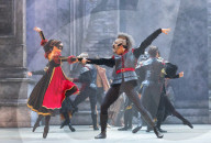 Rehearsal of Northern Ballet's Romeo & Juliet at the Leeds Grand Theatre, Leeds, UK.