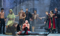 Rehearsal of Northern Ballet's Romeo & Juliet at the Leeds Grand Theatre, Leeds, UK.