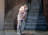 Rehearsal of Northern Ballet's Romeo & Juliet at the Leeds Grand Theatre, Leeds, UK.