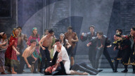 Rehearsal of Northern Ballet's Romeo & Juliet at the Leeds Grand Theatre, Leeds, UK.