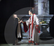 Rehearsal of Northern Ballet's Romeo & Juliet at the Leeds Grand Theatre, Leeds, UK.