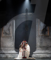Rehearsal of Northern Ballet's Romeo & Juliet at the Leeds Grand Theatre, Leeds, UK.