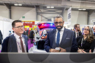 Home Secretary James Cleverly attends the 2024 Security and Policing Exhibition