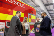 Home Secretary James Cleverly attends the 2024 Security and Policing Exhibition
