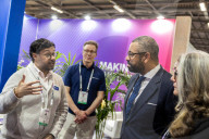 Home Secretary James Cleverly attends the 2024 Security and Policing Exhibition