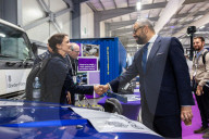 Home Secretary James Cleverly attends the 2024 Security and Policing Exhibition