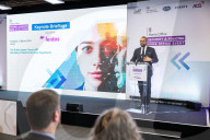 Home Secretary James Cleverly attends the 2024 Security and Policing Exhibition