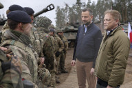 Defence Secretary Grant Shapps visits Poland