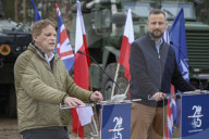 Defence Secretary Grant Shapps visits Poland