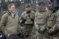 Defence Secretary Grant Shapps visits Poland