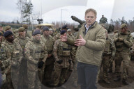 Defence Secretary Grant Shapps visits Poland