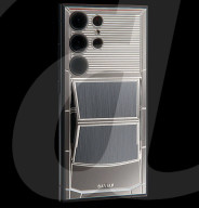 Custom mobile phone shaped like a Tesla Cybertruck