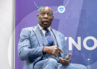 Frank Bruno at the Business Innovation Exp and Corporate Wellbeing Expo at Excel, London, UK. 