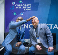 Frank Bruno at the Business Innovation Exp and Corporate Wellbeing Expo at Excel, London, UK. 
