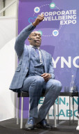 Frank Bruno at the Business Innovation Exp and Corporate Wellbeing Expo at Excel, London, UK. 