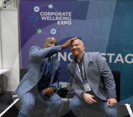 Frank Bruno at the Business Innovation Exp and Corporate Wellbeing Expo at Excel, London, UK. 