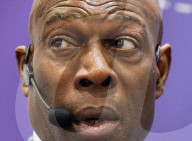 Frank Bruno at the Business Innovation Exp and Corporate Wellbeing Expo at Excel, London, UK. 