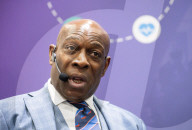 Frank Bruno at the Business Innovation Exp and Corporate Wellbeing Expo at Excel, London, UK. 