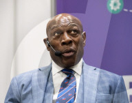 Frank Bruno at the Business Innovation Exp and Corporate Wellbeing Expo at Excel, London, UK. 