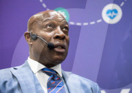 Frank Bruno at the Business Innovation Exp and Corporate Wellbeing Expo at Excel, London, UK. 