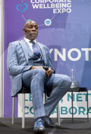 Frank Bruno at the Business Innovation Exp and Corporate Wellbeing Expo at Excel, London, UK. 