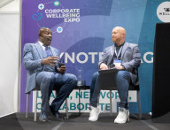 Frank Bruno at the Business Innovation Exp and Corporate Wellbeing Expo at Excel, London, UK. 