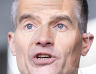 Guests depart Sunday with Laura Kuenssberg at the BBC, Broadcasting House, London, UK.