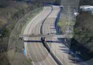 Deserted M25 motorway, UK
