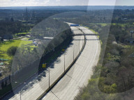 Deserted M25 motorway, UK