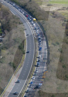 Deserted M25 motorway, UK