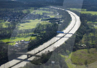 Deserted M25 motorway, UK
