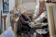 David Hampton on painting and memorising poetry at 97: 'Anyone creative is more likely to live longer'