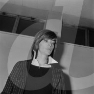 La chanteuse francaise Francoise Hardy
en visite au Quebec.